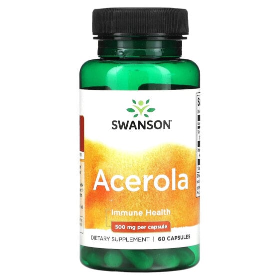 Витамин C Acerola, 500 мг, 60 капсул Swanson