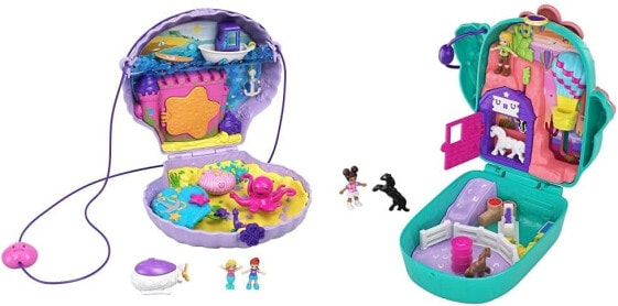 Polly Pocket GKJ64 – Pineapple Bag, Portable Box with Accessories, Toys from 4 Years.