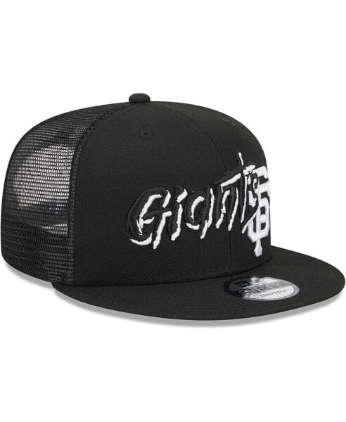 Men's Black San Francisco Giants Street Trucker 9FIFTY Snapback Hat