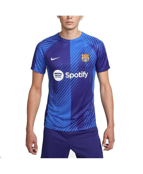 Men's Blue Barcelona 2023/24 Academy Pro Pre-Match Top