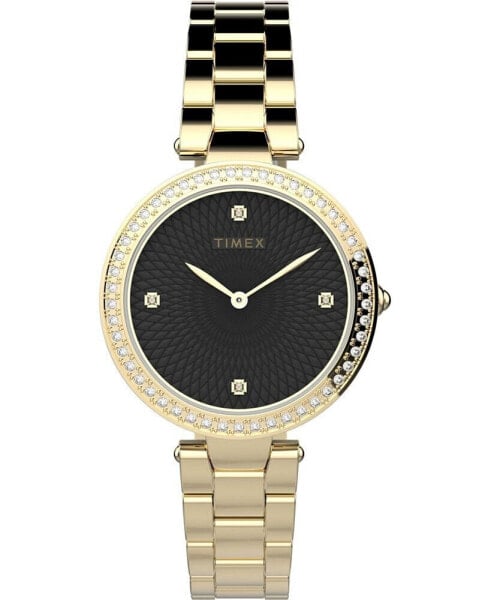 Women's City Gold-Tone Low Lead Brass Bracelet Watch 32mm
