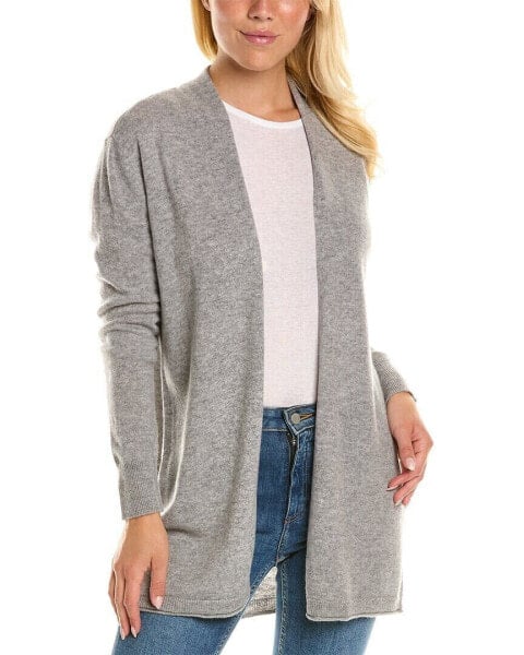 Qi Cashmere Duster Women's Grey M