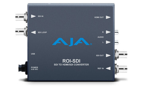 AJA ROI-SDI - 0 - 40 °C - -40 - 60 °C - 10 - 90% - 146.4 mm - 102.1 mm - 22.9 mm