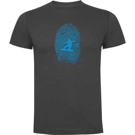 KRUSKIS Snowboarder Fingerprint short sleeve T-shirt