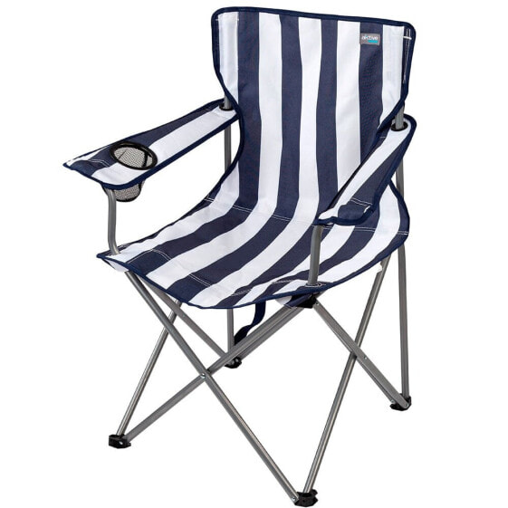 AKTIVE 82x49.5x64.5 cm Fixed Folding Chair Steel With Cup Holder