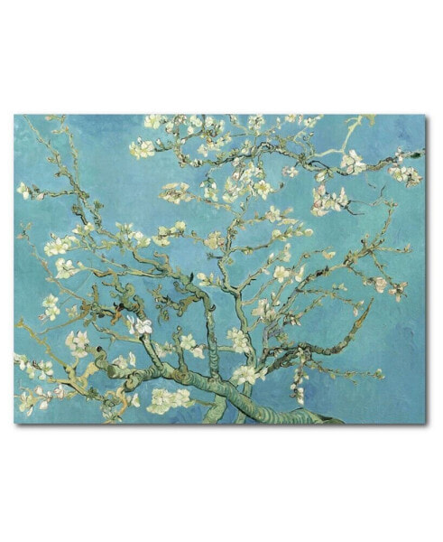 Van Gogh Cherry Blossoms 20" x 24" Gallery-Wrapped Canvas Wall Art