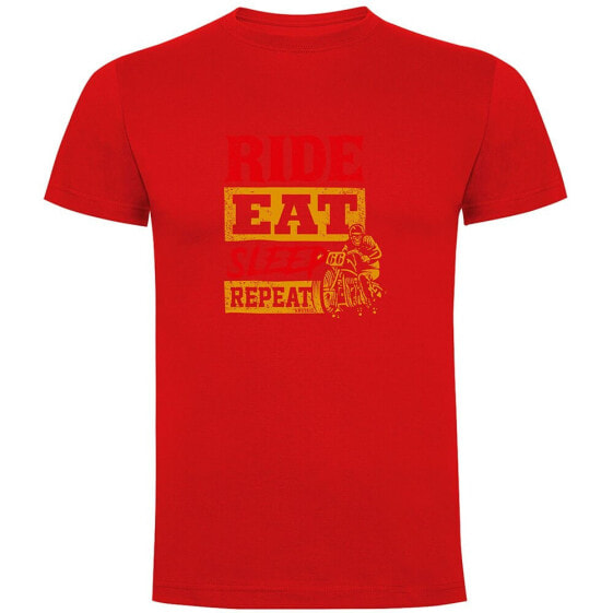 KRUSKIS Ride Eat Sleep Repeat short sleeve T-shirt