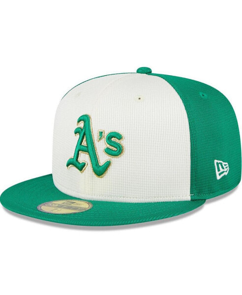 Men's White, Green Oakland Athletics 2024 St. Patrick's Day 59FIFTY Fitted Hat