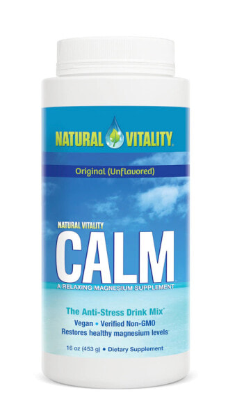 Natural Vitality Calm Anti-Stress Drink Mix Успокаивающий напиток с магнием 453 г