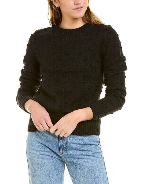 White + Warren Bobble Wool-Blend Sweater Women's