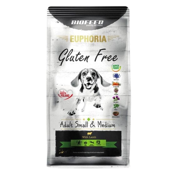 BIOFEED Euphoria gluten free adult small & medium lamb 12 kg dog food