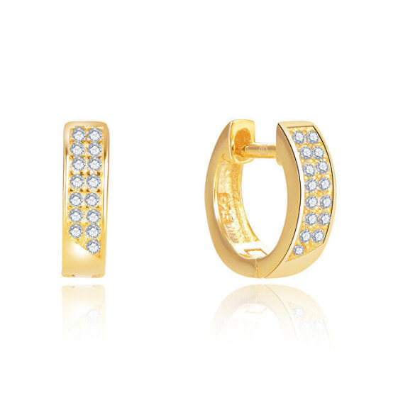 Timeless gold-plated earrings AGUC2609-GOLD