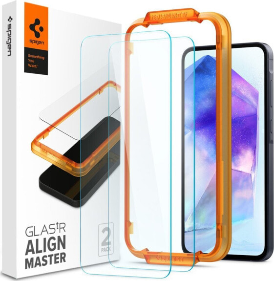 Spigen Spigen Glass tR AlignMaster 2 Pack - Samsung Galaxy A55