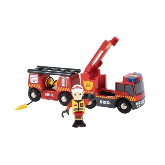 BRIO World - 33811 - Feuerwehrauto Sound And Light - Holzspielzeug