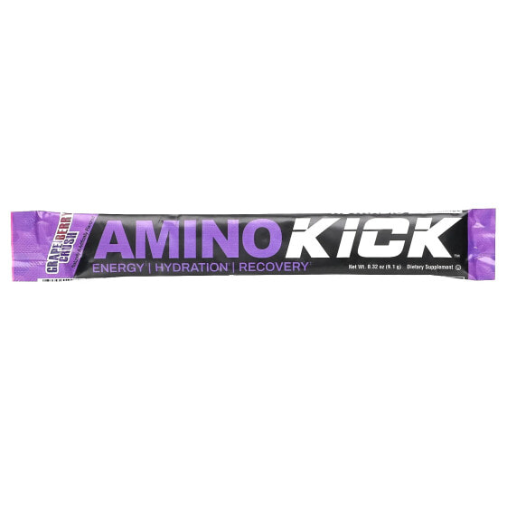 NutraBio, Amino Kick, виноградные ягоды, 1 шт., 9,1 г (0,32 унции)