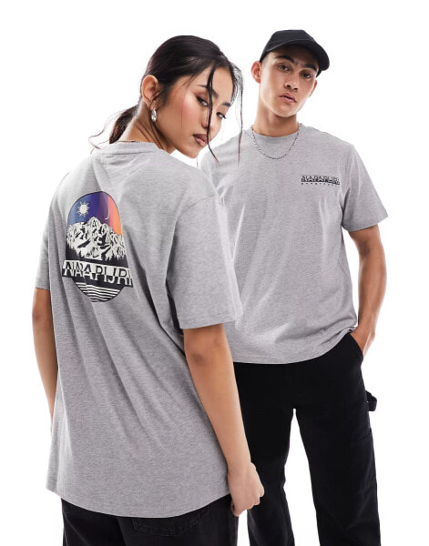 Napapijri Lahni Unisex t-shirt in grey