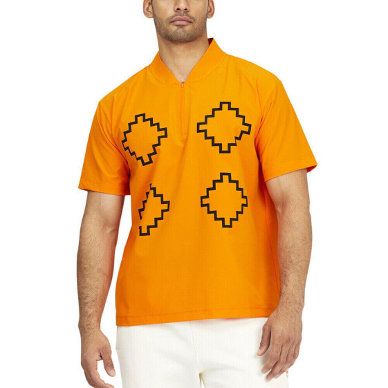 Puma Pronounce X Graphic V Neck Short Sleeve T-Shirt Mens Orange Casual Tops 532