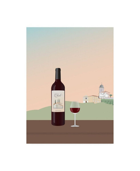 Gurli Soerensen Tuscan Wine I Canvas Art - 36.5" x 48"