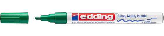 EDDING 751, Green, Green, White, Fine, Bullet tip, 1 mm, 2 mm