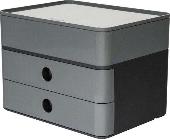 HAN 1100-19 - Plastic - Black - 2 drawer(s) - 260 mm - 19.5 cm - 190 mm