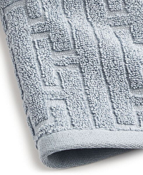 Sculpted Chain-Link Wash Towel, 13" x 13", Created for Macy's