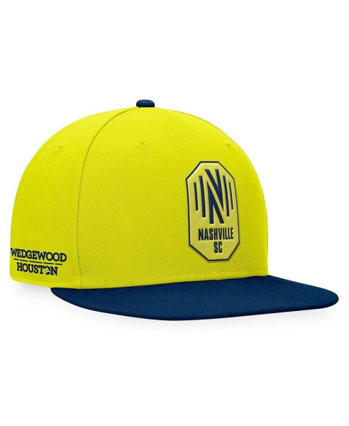 Branded Men's Yellow/Navy Nashville SC Downtown Snapback Hat