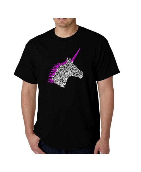 Men's Word Art T-Shirt - Unicorn