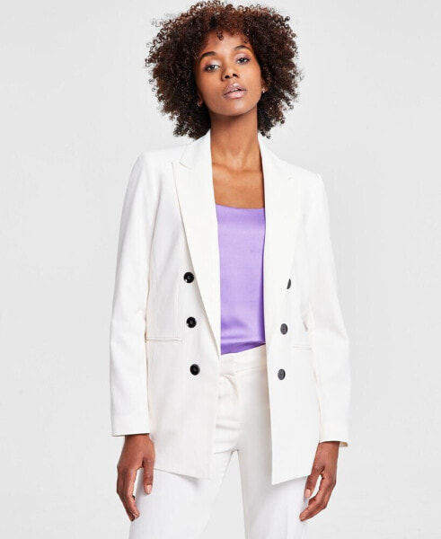 Плотный жакет Bar III для женщин, имитирующий двубортное пальто, созданный для Macy's