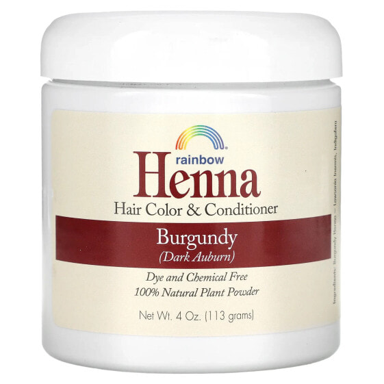 Henna, Hair Color and Conditioner, Burgundy (Dark Auburn), 4 oz (113 g)