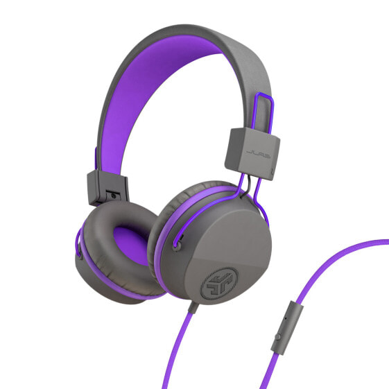 JLAB Audio Jbuddies Studio Over Ear Folding Kids Headphones Purple/Grey - Headphones - 20 KHz