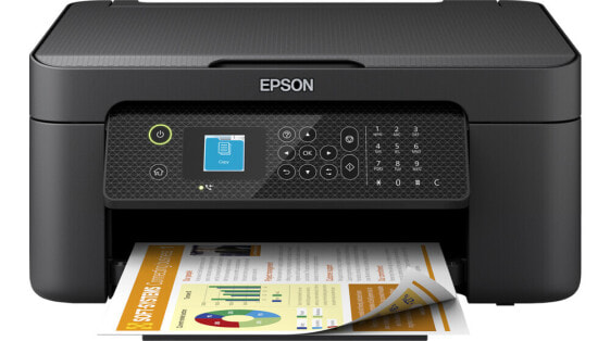 Струйный принтер Epson WorkForce WF-2910DWF для цветной печати – профессиональная модель A4 5760 x 1440 DPI – возможность прямой печати – Черный Epson