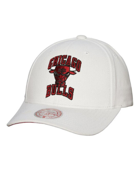 Men's White Chicago Bulls Hardwood Classics All In Retro Snapback Hat