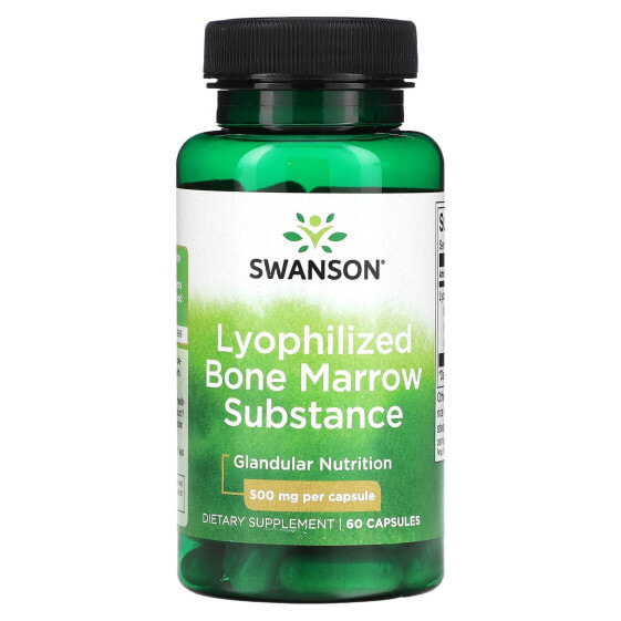 Травяные капсулы Swanson с сублимированной костным мозгом, 500 мг, 60 шт.