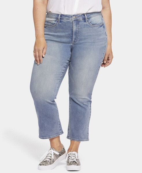 Plus Size Uplift Fiona Slim Flared Ankle Jeans