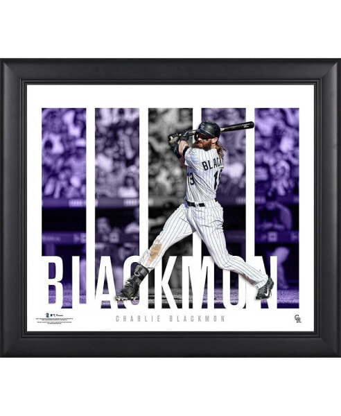 Charlie Blackmon Colorado Rockies Framed 15" x 17" Player Panel Collage