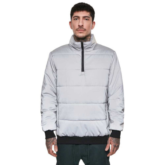 URBAN CLASSICS Reflective half zip sweatshirt