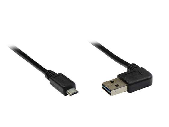 Кабель USB 2.0 A/micro B - 5м - USB A - Micro-USB B - USB 2.0 - Мужской/Мужской - Черный - GOOD CONNECTIONS