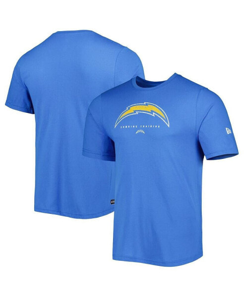 Men's Powder Blue Los Angeles Chargers Combine Authentic Ball Logo T-shirt