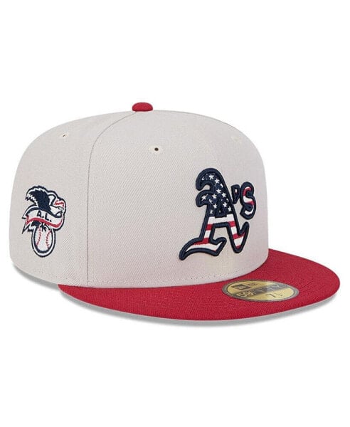 Men's Red Oakland Athletics 2024 Fourth of July 59FIFTY Fitted Hat