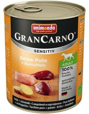 Влажный корм для собак Animonda GranCarno Sensitive Индейка и Картофель 800г
