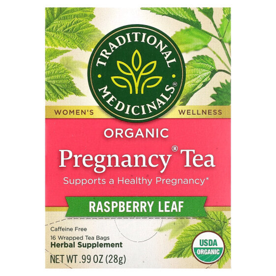 Чай беременности органический Traditional Medicinals Malina Leaf 16 пакетиков 28 г