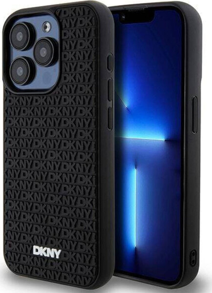 DKNY DKNY 3D Rubber Repeat Pattern - Etui iPhone 15 Pro Max (czarny)