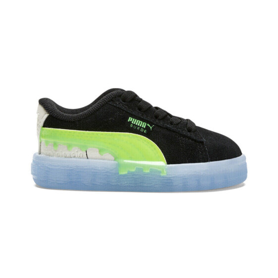 Puma Suede Slime Slip On Toddler Boys Black Sneakers Casual Shoes 39111301