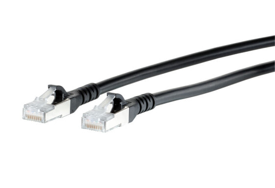 METZ CONNECT Patchkabel S/FTP sw 1.5m Cat.6a 1308451500-E - Cable - Network