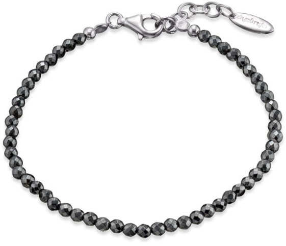 Silver bracelet with hematites ERB-20-HA