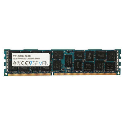 V7 32GB DDR3 PC3-12800 - 1600mhz SERVER ECC REG Server Memory Module - V71280032GBR - 32 GB - 1 x 32 GB - DDR3 - 1600 MHz - 240-pin DIMM - Blue