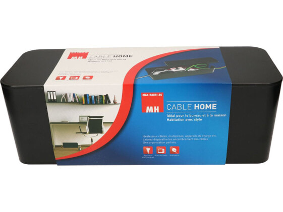 Max Hauri AG Cable Home Cable Facility Box, Cable box, Floor, Plastic, Black