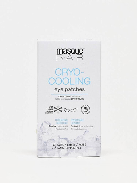 MasqueBAR Cryo Cooling Freezer Under Eye Patches (5 Pairs)