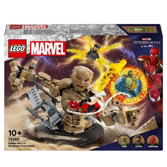 Конструктор пластиковый LEGO Marvel Спайдер-Мен против Sandman: Шоутдаун 76280