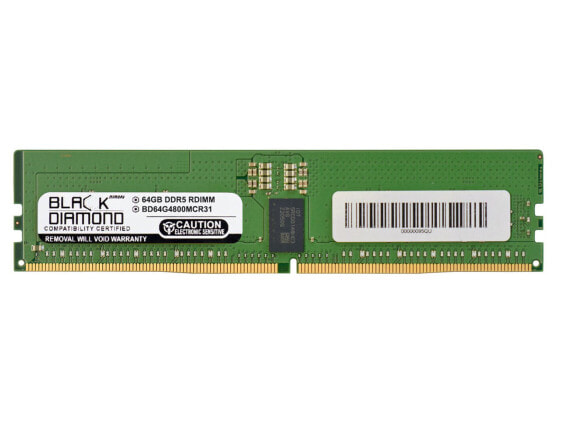 Black Diamond 64GB (2Rx8) DDR5 4800 ECC REG Memory BD64G4800MCR31